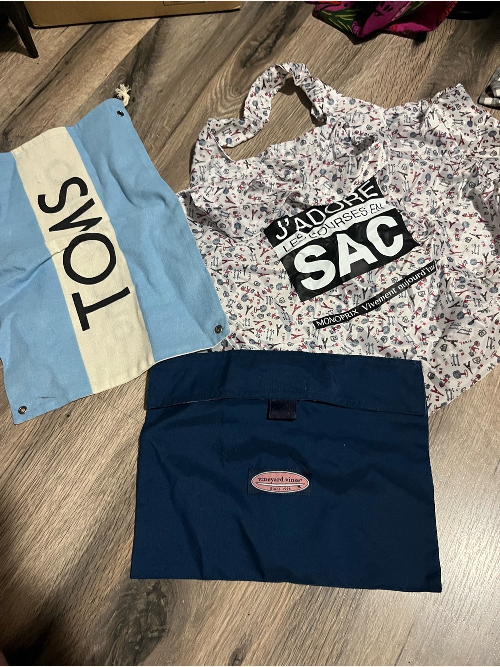 Vineyard Vines Navy Tote Pouch, Tim’s and SAC